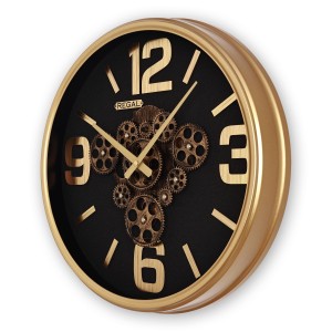 Dekoratif Çarklı Metal Duvar Saati