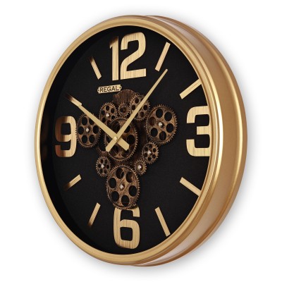 Dekoratif Çarklı Metal Duvar Saati