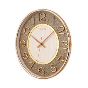 Pırıltı Serisi Duvar Saati | Gold-Beyaz