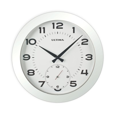 Metal Kasa 41 Cm. Beyaz Duvar Saati