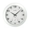 Metal Kasa 41 Cm. Beyaz Duvar Saati