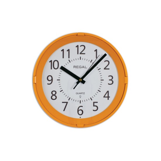 Gece Işıklı, Sese Duyarlı Duvar Saatı Turuncu