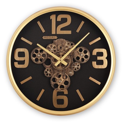 Dekoratif Çarklı Metal Duvar Saati