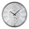 Led Işıklı Modern Metal Büyük Boy Duvar Saati | Gümüş