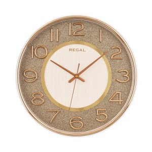 Pırıltı Serisi Duvar Saati | Gold-Beyaz