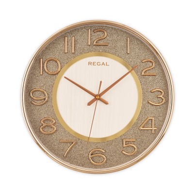 Pırıltı Serisi Duvar Saati | Gold-Beyaz
